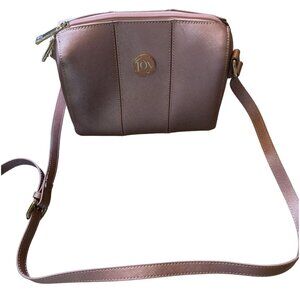 Joy Mangano RFID Leather Crossbody Bag With Adjustable Strap & Gold Hardware